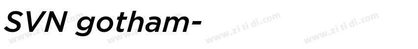 SVN gotham字体转换